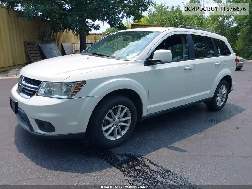 2017 Dodge Journey Sxt VIN: 3C4PDCBG1HT576676 Lot: 45638539