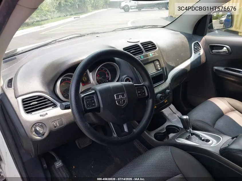 2017 Dodge Journey Sxt VIN: 3C4PDCBG1HT576676 Lot: 45638539