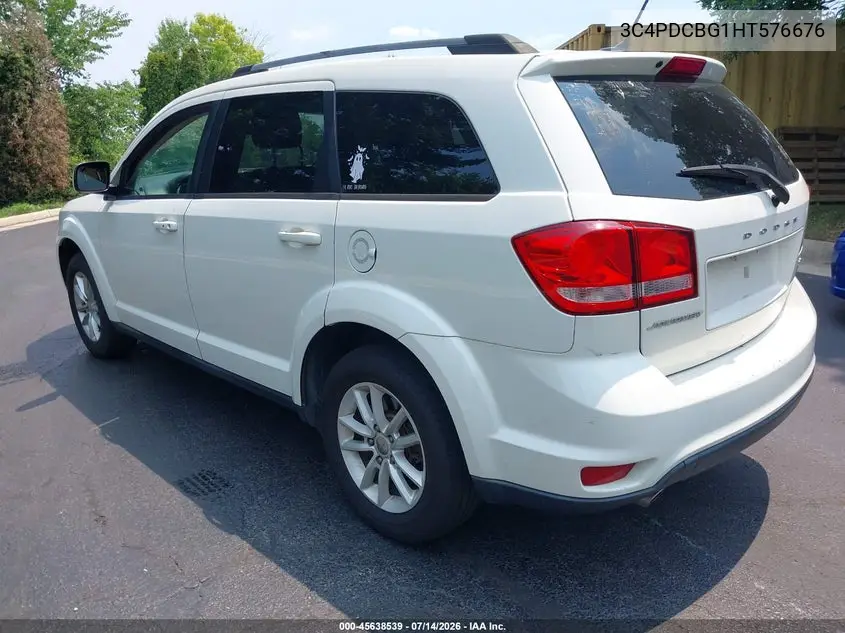 2017 Dodge Journey Sxt VIN: 3C4PDCBG1HT576676 Lot: 45638539