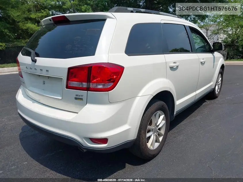 2017 Dodge Journey Sxt VIN: 3C4PDCBG1HT576676 Lot: 45638539