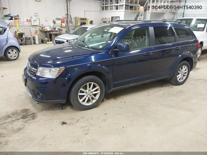 2017 Dodge Journey Sxt Awd VIN: 3C4PDDBG4HT540390 Lot: 45652975