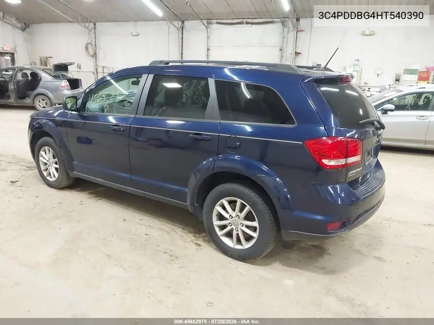 2017 Dodge Journey Sxt Awd VIN: 3C4PDDBG4HT540390 Lot: 45652975