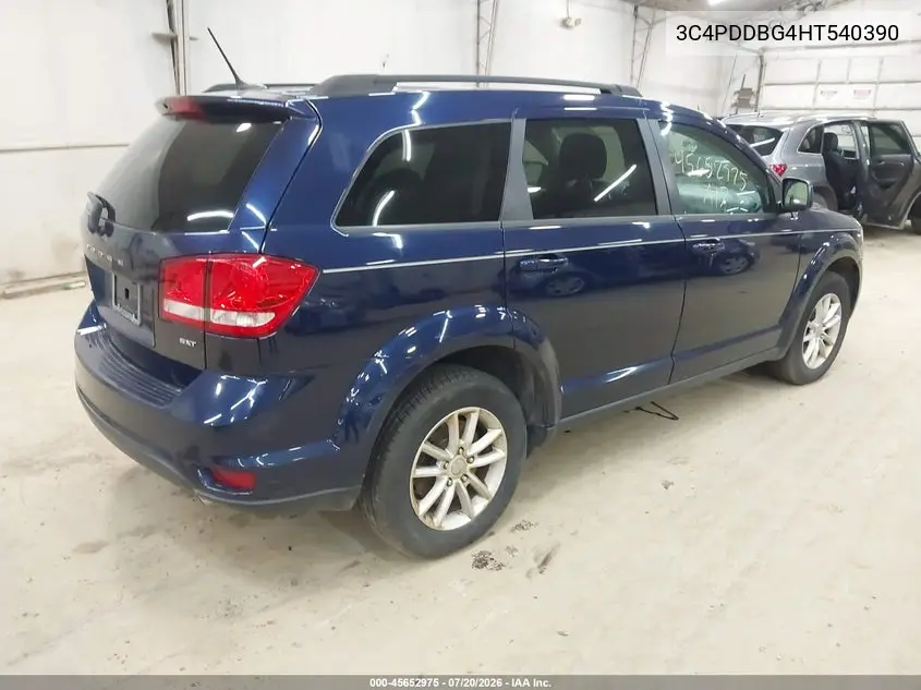 2017 Dodge Journey Sxt Awd VIN: 3C4PDDBG4HT540390 Lot: 45652975
