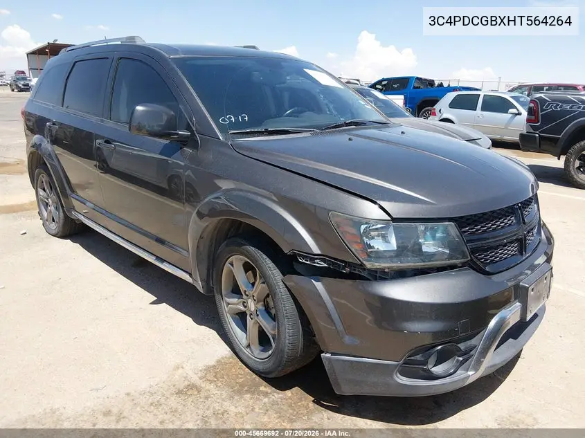 2017 Dodge Journey Crossroad Plus VIN: 3C4PDCGBXHT564264 Lot: 45669692
