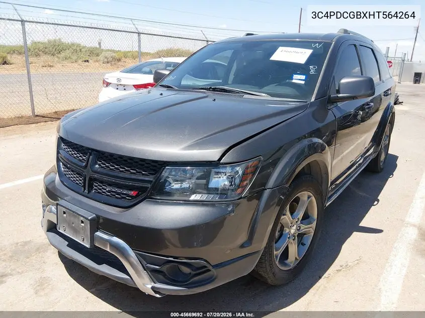 2017 Dodge Journey Crossroad Plus VIN: 3C4PDCGBXHT564264 Lot: 45669692