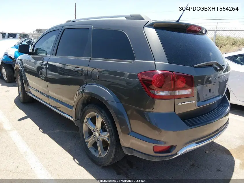 2017 Dodge Journey Crossroad Plus VIN: 3C4PDCGBXHT564264 Lot: 45669692