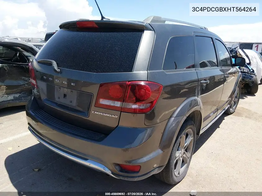 2017 Dodge Journey Crossroad Plus VIN: 3C4PDCGBXHT564264 Lot: 45669692