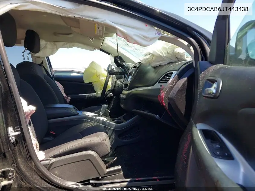 3C4PDCAB6JT443438 2018 Dodge Journey Se