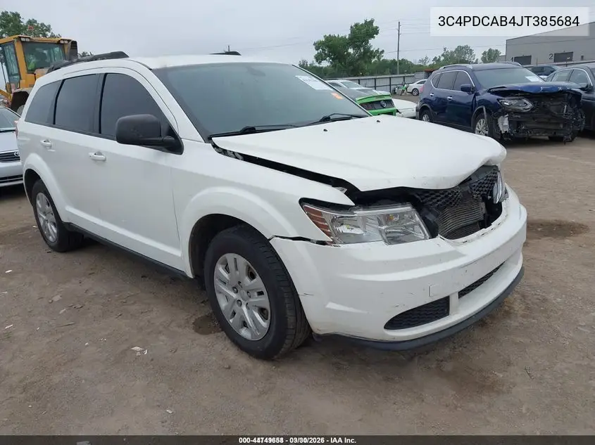 3C4PDCAB4JT385684 2018 Dodge Journey Se