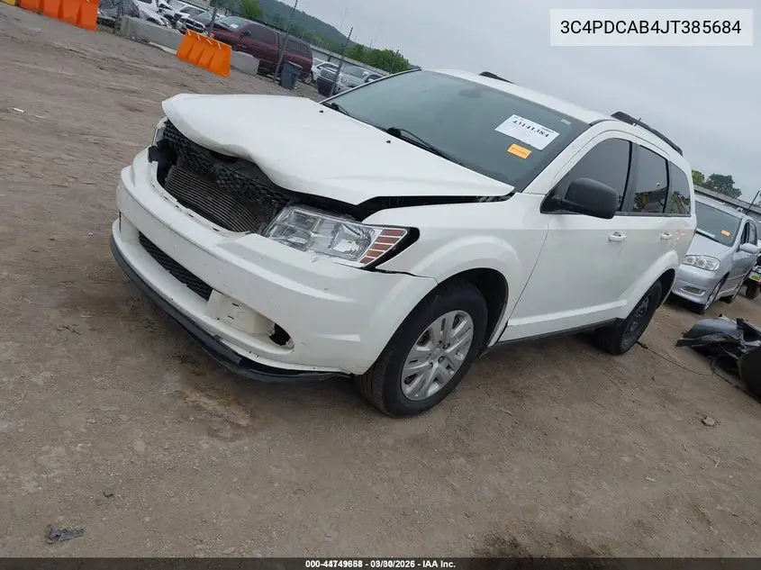 3C4PDCAB4JT385684 2018 Dodge Journey Se