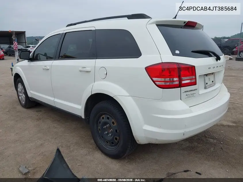 3C4PDCAB4JT385684 2018 Dodge Journey Se