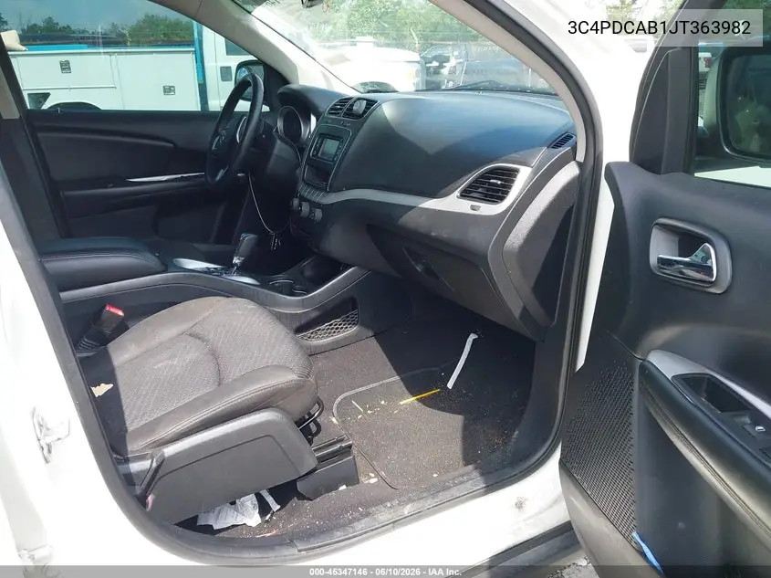 2018 Dodge Journey Se VIN: 3C4PDCAB1JT363982 Lot: 45347146