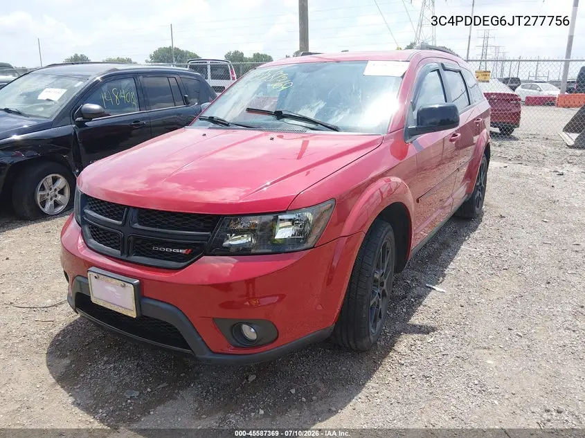 2018 Dodge Journey Gt Awd VIN: 3C4PDDEG6JT277756 Lot: 45587369