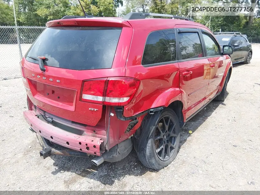 2018 Dodge Journey Gt Awd VIN: 3C4PDDEG6JT277756 Lot: 45587369