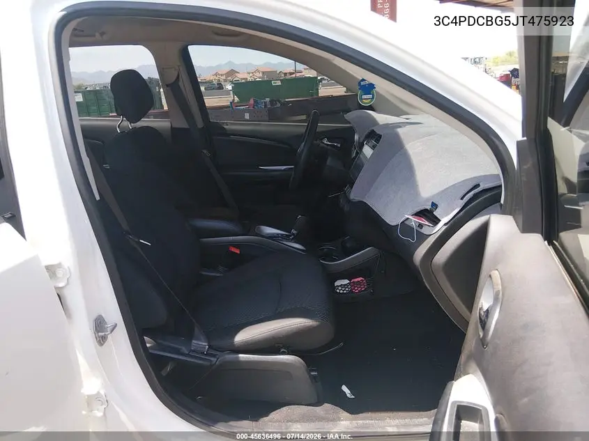 2018 Dodge Journey Sxt VIN: 3C4PDCBG5JT475923 Lot: 45636496