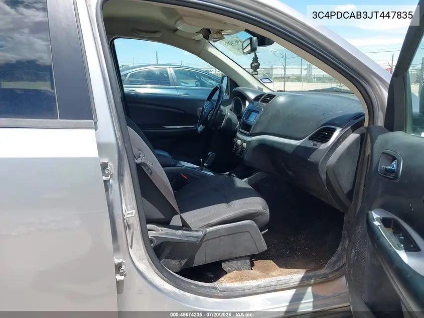 2018 Dodge Journey Se VIN: 3C4PDCAB3JT447835 Lot: 45674235