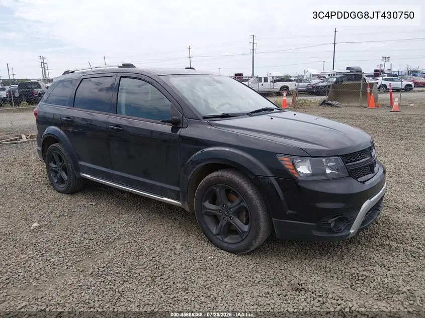 2018 Dodge Journey Crossroad Awd VIN: 3C4PDDGG8JT430750 Lot: 45686368