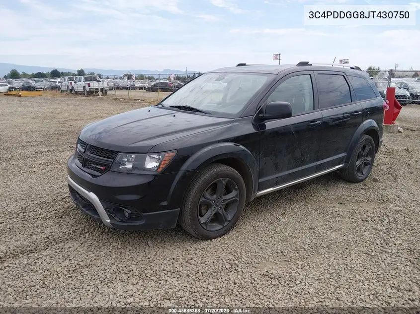 2018 Dodge Journey Crossroad Awd VIN: 3C4PDDGG8JT430750 Lot: 45686368