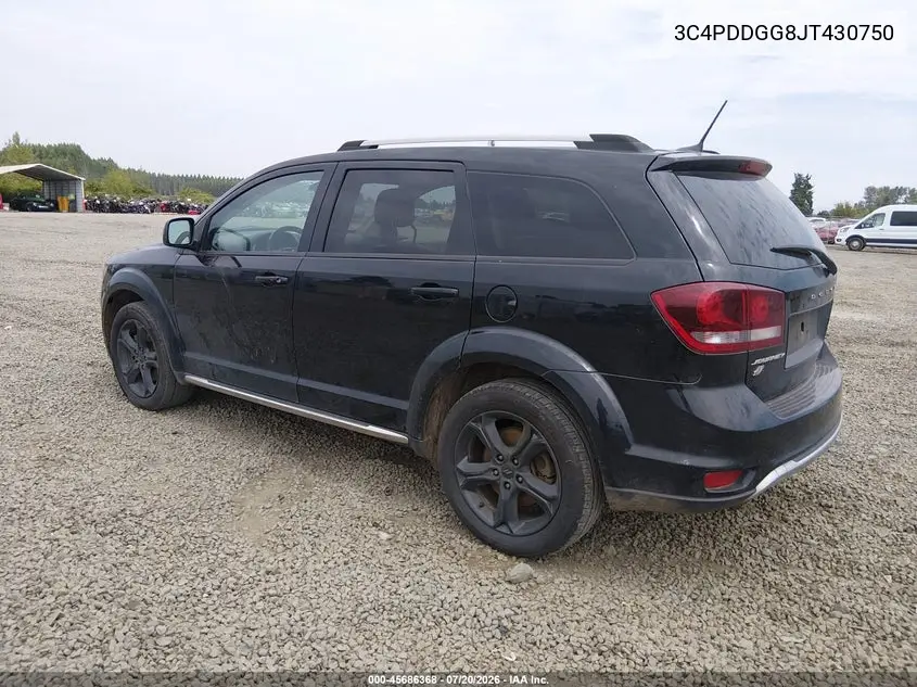 2018 Dodge Journey Crossroad Awd VIN: 3C4PDDGG8JT430750 Lot: 45686368