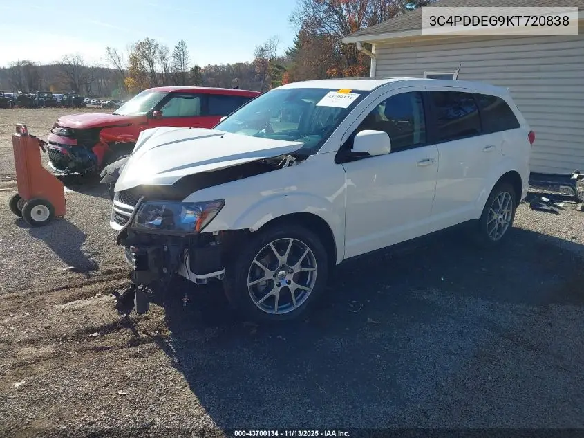 3C4PDDEG9KT720838 2019 Dodge Journey Gt Awd