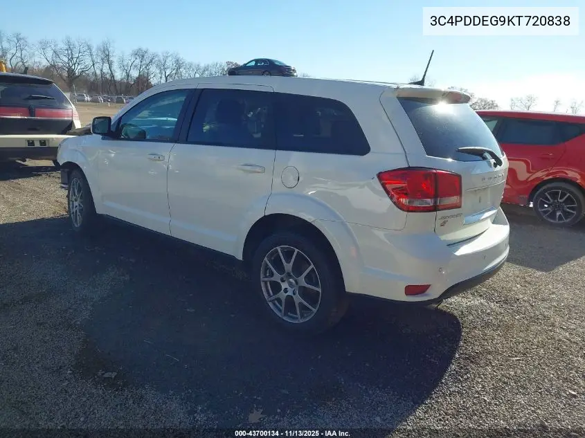 3C4PDDEG9KT720838 2019 Dodge Journey Gt Awd