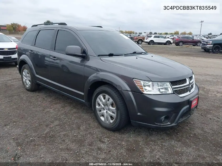 3C4PDCBB3KT835549 2019 Dodge Journey Se