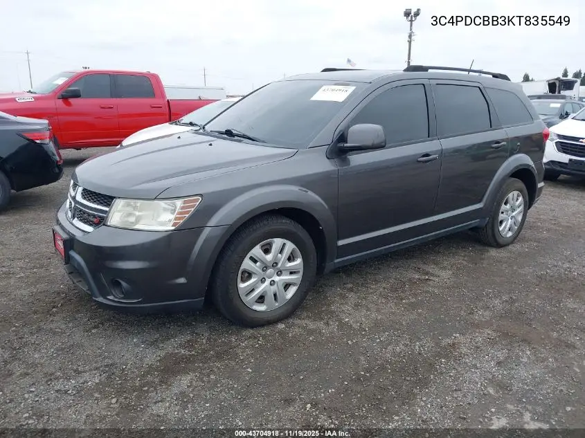 3C4PDCBB3KT835549 2019 Dodge Journey Se