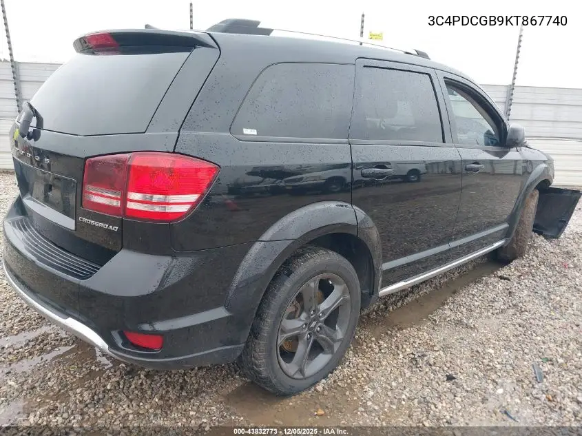 3C4PDCGB9KT867740 2019 Dodge Journey Crossroad