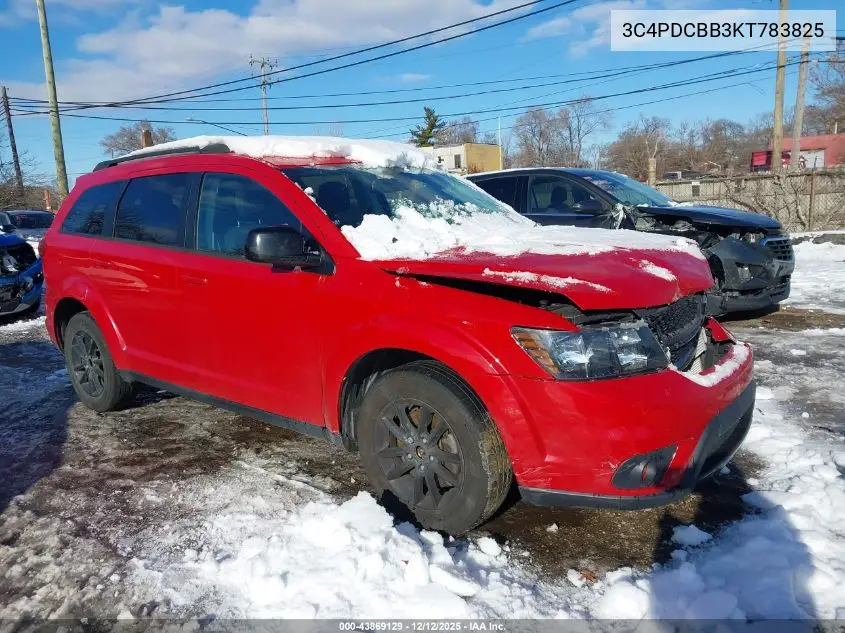 3C4PDCBB3KT783825 2019 Dodge Journey Se