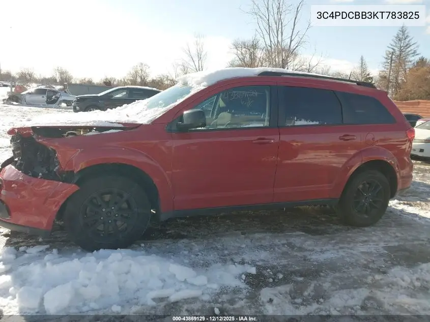 3C4PDCBB3KT783825 2019 Dodge Journey Se