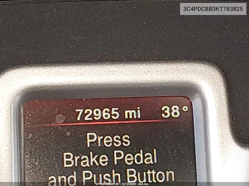 3C4PDCBB3KT783825 2019 Dodge Journey Se
