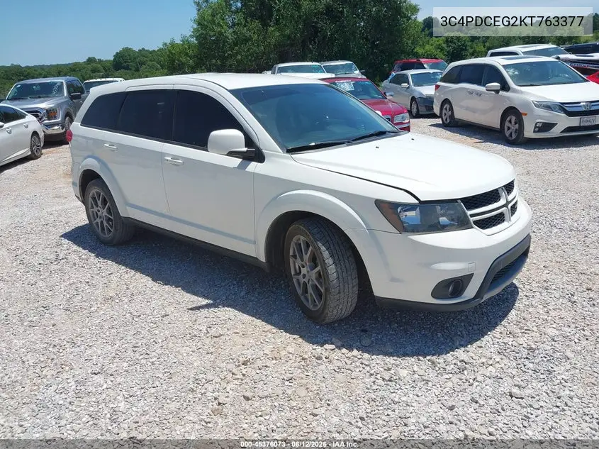 2019 Dodge Journey Gt VIN: 3C4PDCEG2KT763377 Lot: 45376073
