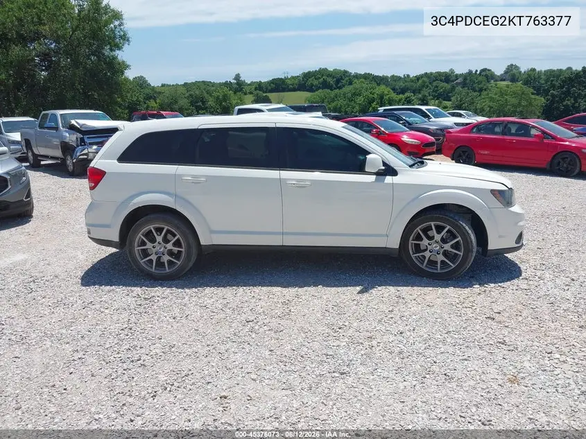 2019 Dodge Journey Gt VIN: 3C4PDCEG2KT763377 Lot: 45376073