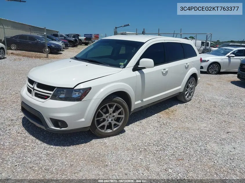 2019 Dodge Journey Gt VIN: 3C4PDCEG2KT763377 Lot: 45376073