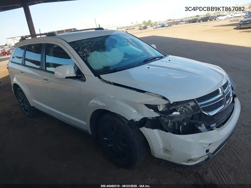 2019 Dodge Journey Se VIN: 3C4PDCBB9KT867082 Lot: 45460318