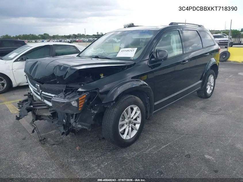 2019 Dodge Journey Se VIN: 3C4PDCBBXKT718390 Lot: 45548243