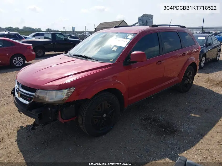 2019 Dodge Journey Se VIN: 3C4PDCBB1KT718522 Lot: 45614163