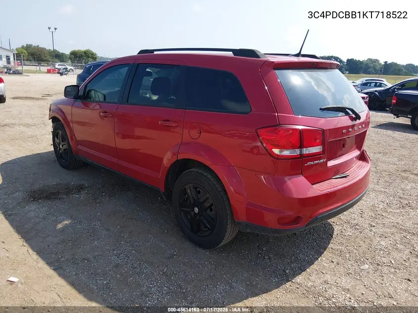 2019 Dodge Journey Se VIN: 3C4PDCBB1KT718522 Lot: 45614163