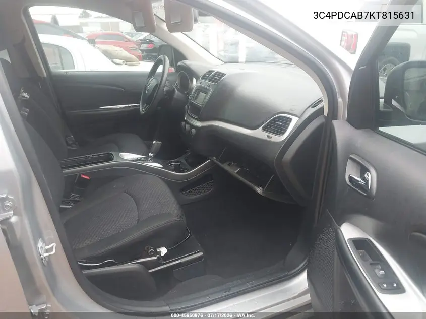2019 Dodge Journey Se Value Package VIN: 3C4PDCAB7KT815631 Lot: 45650976