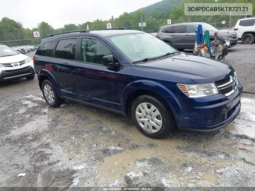 2019 Dodge Journey Se Value Package VIN: 3C4PDCAB5KT872121 Lot: 45658943
