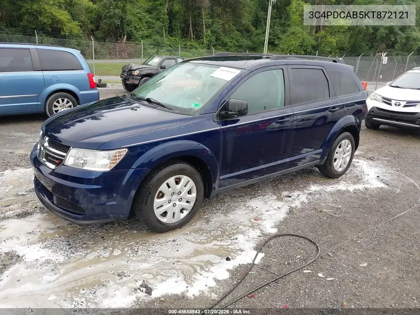 2019 Dodge Journey Se Value Package VIN: 3C4PDCAB5KT872121 Lot: 45658943