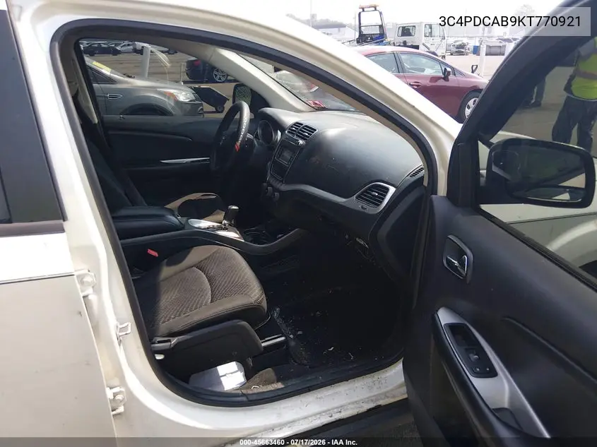 2019 Dodge Journey Se Value Package VIN: 3C4PDCAB9KT770921 Lot: 45663460