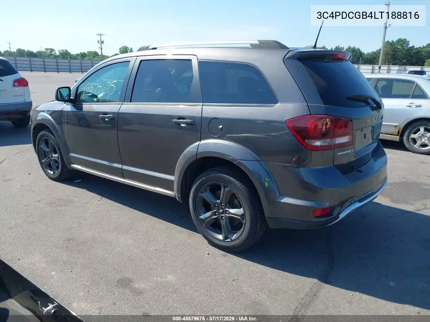2020 Dodge Journey Crossroad VIN: 3C4PDCGB4LT188816 Lot: 45579675
