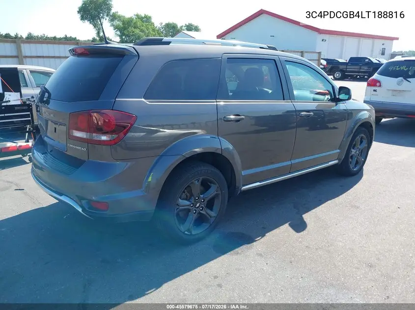 2020 Dodge Journey Crossroad VIN: 3C4PDCGB4LT188816 Lot: 45579675