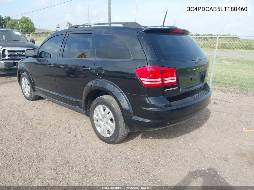 2020 Dodge Journey Se Value VIN: 3C4PDCAB5LT180460 Lot: 45658040