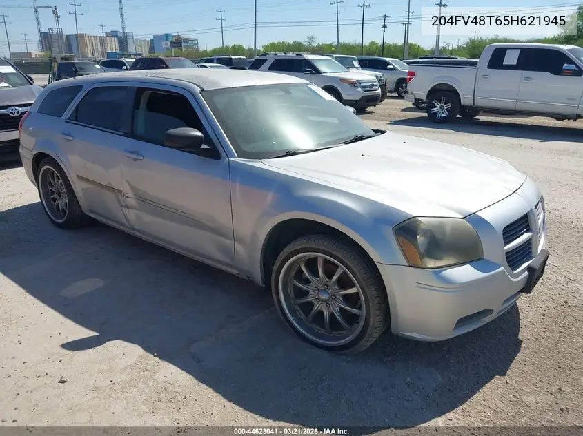 2005 Dodge Magnum Se VIN: 2D4FV48T65H621945 Lot: 44623041