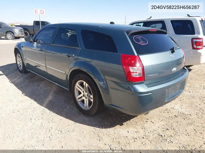 2005 Dodge Magnum Rt VIN: 2D4GV58225H656287 Lot: 44705475