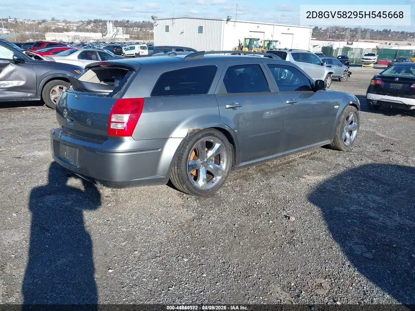 2005 Dodge Magnum Rt VIN: 2D8GV58295H545668 Lot: 44840172