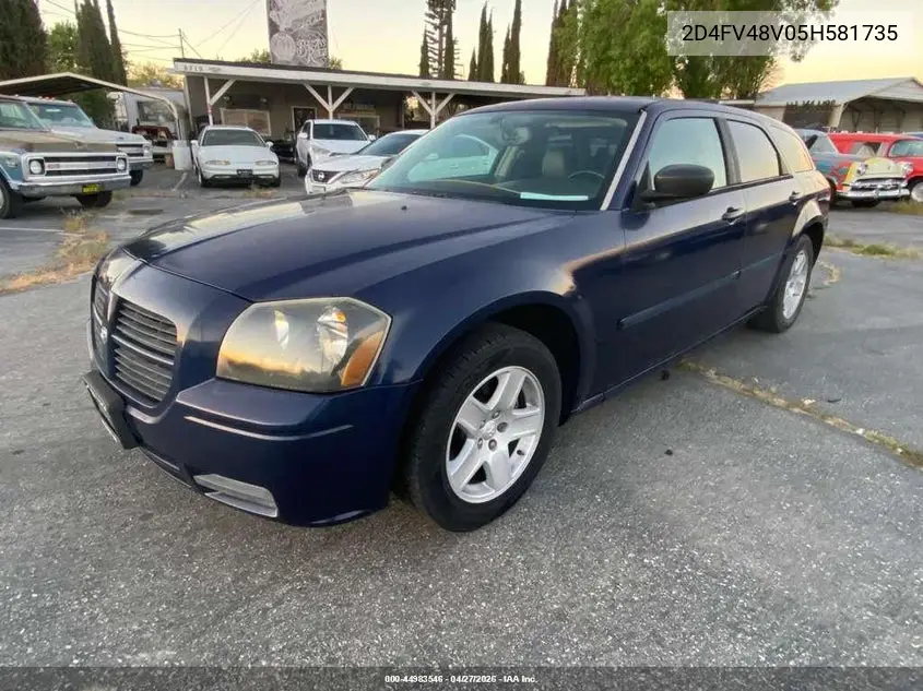 2005 Dodge Magnum Se VIN: 2D4FV48V05H581735 Lot: 44983546