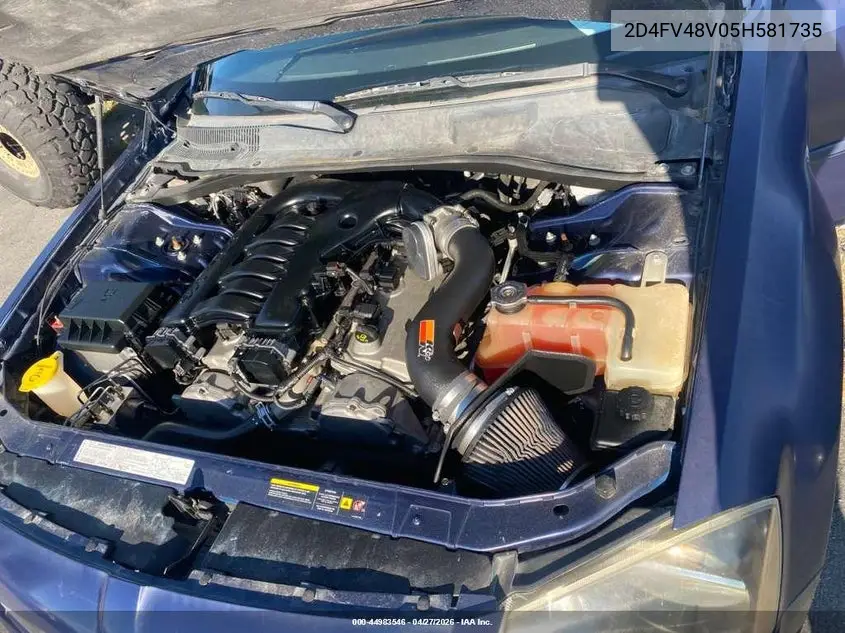 2005 Dodge Magnum Se VIN: 2D4FV48V05H581735 Lot: 44983546